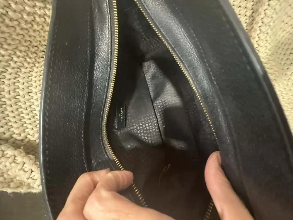 Kate Spade New York Black Leather Rowe Small Top-Zip Satchel